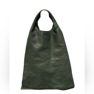 COS Green Leather Hand/Shopper Bag